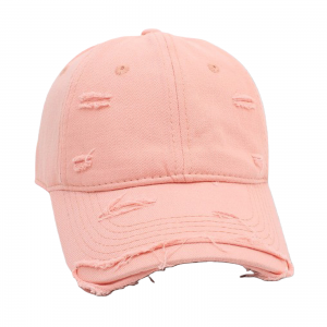 Garment Washed Distressed Baseball Cap