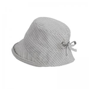 Adjustable Strap Plaid Fisherman Hat
