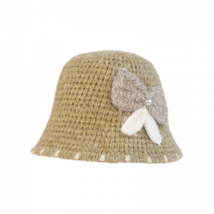 Women's Butterfly Knot Knitted Bucket Hat